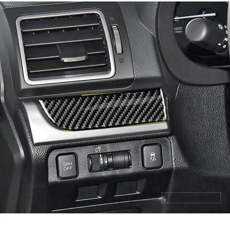 

forSubaru Forester 2013-2018 Accessories LHD Carbon Fiber Car Center Console Copilot Storage Box Sticker Interior Trim