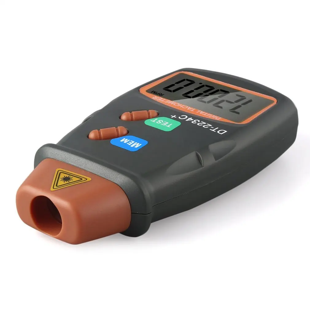 Цифровой Лазерный Фото тахометр Бесконтактный об/мин цифровой лазерный скорость