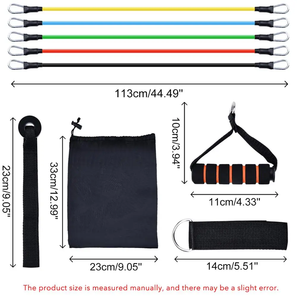 

12Pcs/Set Latex Resistance Bands Crossfit Training Exercise Yoga Tubes Pull Rope Rubber Expander Elastic Bands Fitness Equipment