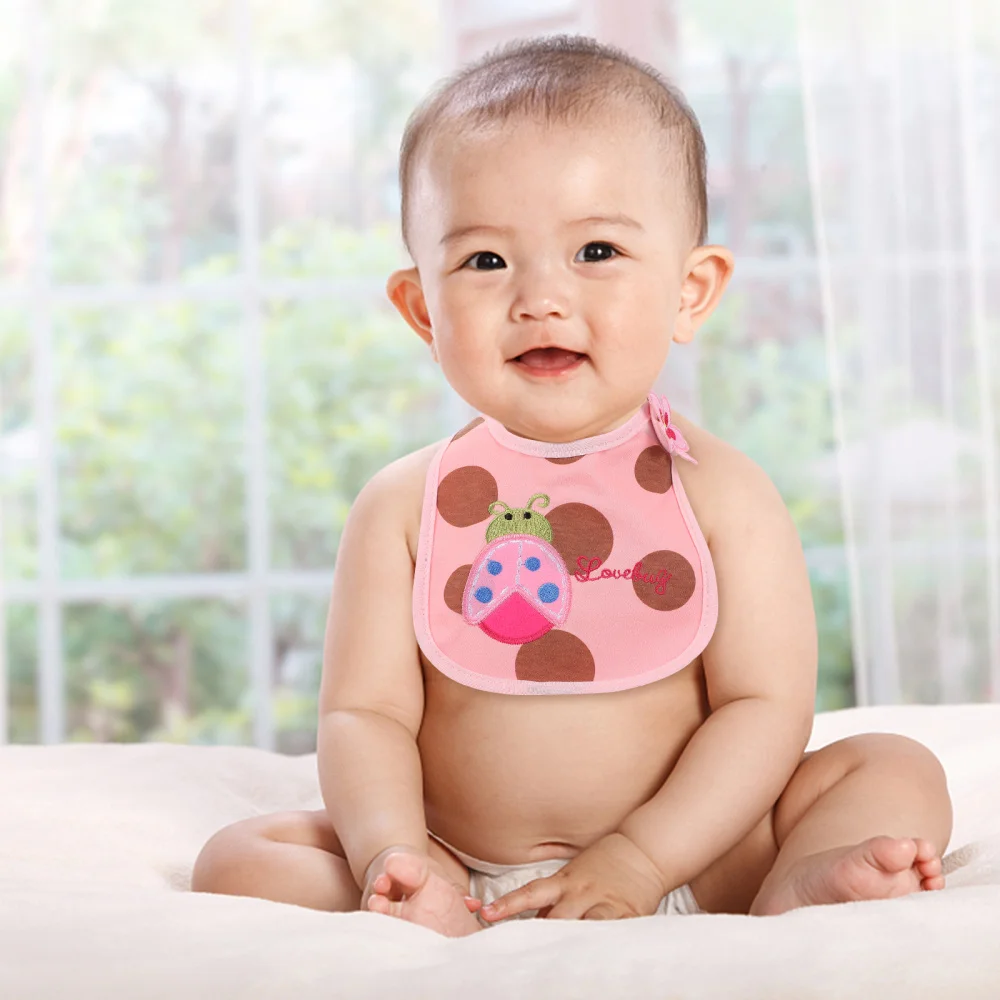 

5Pcs Baby Bibs Cotton Saliva Towels Infant Nursing Towels Newborn Burp Cloths