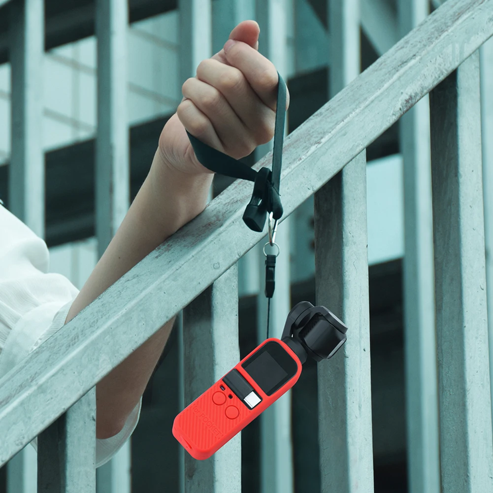 

Silicone Case Protection Cover Neck Hand Strap for DJI Pocket 2 Accessories Portable Case Electronic Equipment Accessory