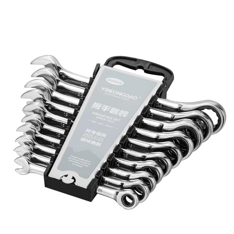 

Key Set Ratcheting Spanners Box Multifunction Wrench Combination Set Tools for Car Repair Ring Spanner Hand Tool