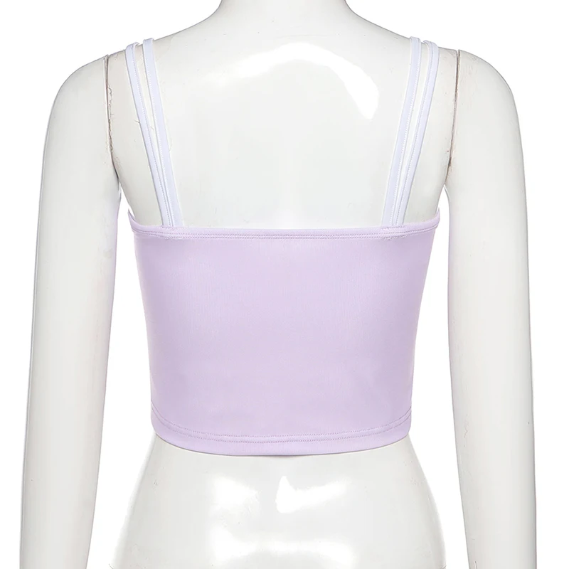 

Women's Tube Top Crop Skull Print Corset Tank Cami Casual Sleeveless Solid Color Y2k Aesthetic E-Girl Tops 2021 Creative Color