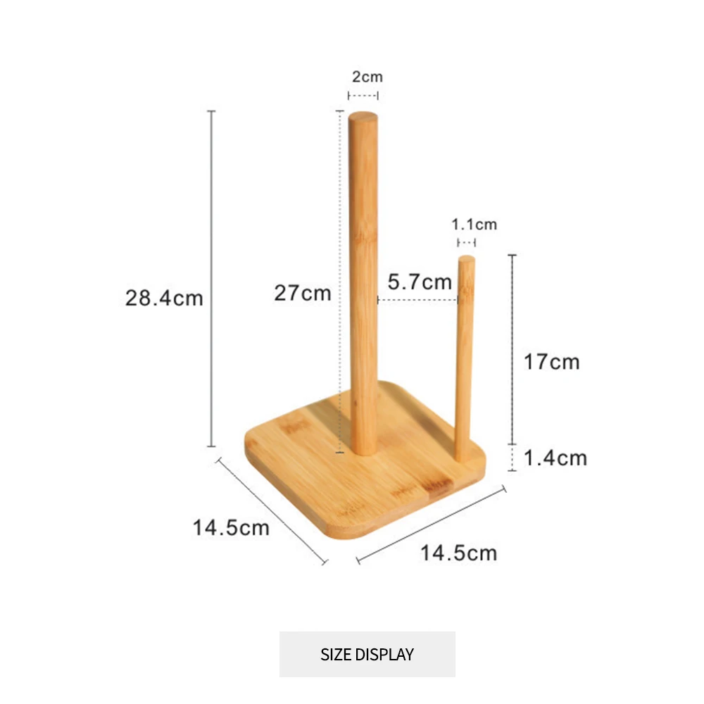 Hot 1 PC Toilet Paper Holder Wooden Standing Practical Towel Rack Tissue For Home Bathroom Kitchen | Обустройство дома