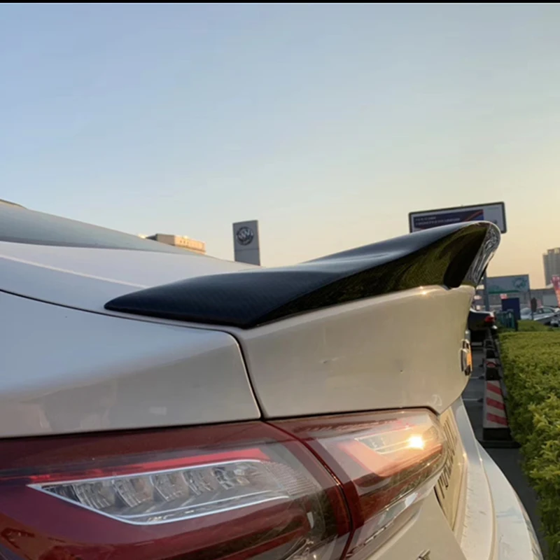 Подходит для Chevrolet Malibu XL спойлер 2016 17 18 19 лет настоящий глянцевый задний Чехол из