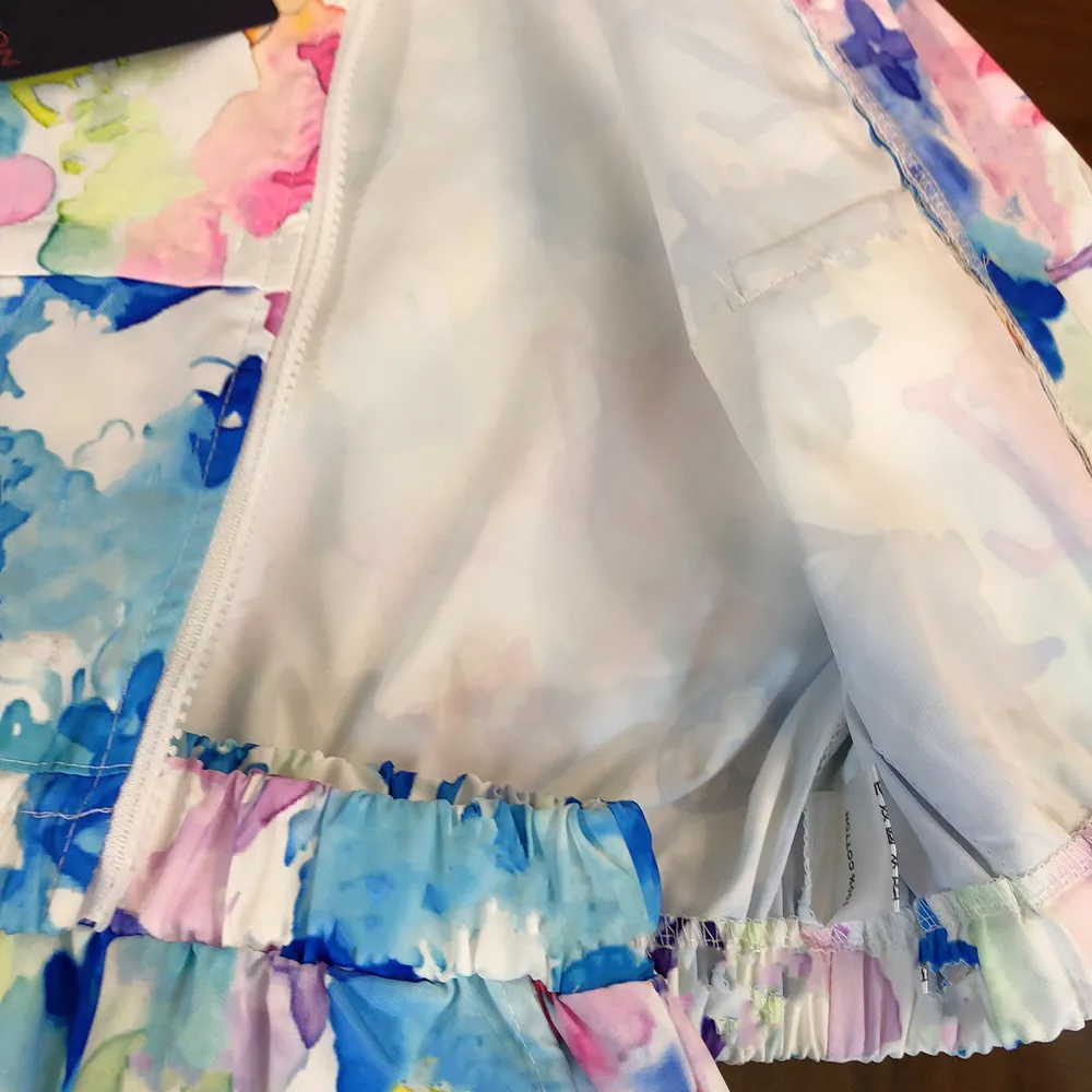 

Designer children's clothing 2021 hot summer dress new girls hooded rendering camouflage drawstring sunscreen jacket with shorts