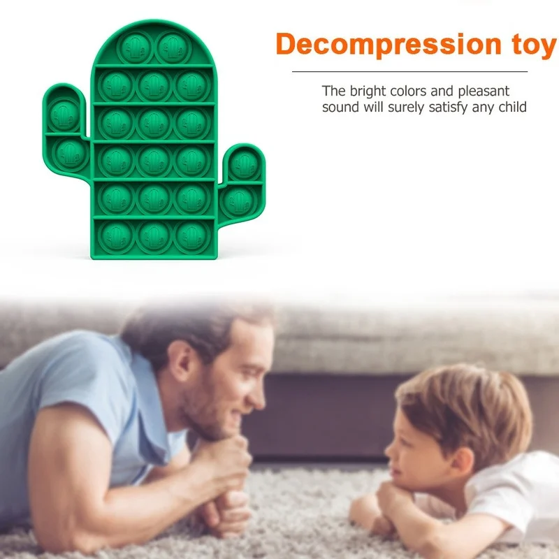 

DZQ Funny Slow Soft Kid Decompression Balls Cactus Funny Push Bubble Sensory Children Fun Pressure Reduction Toys New