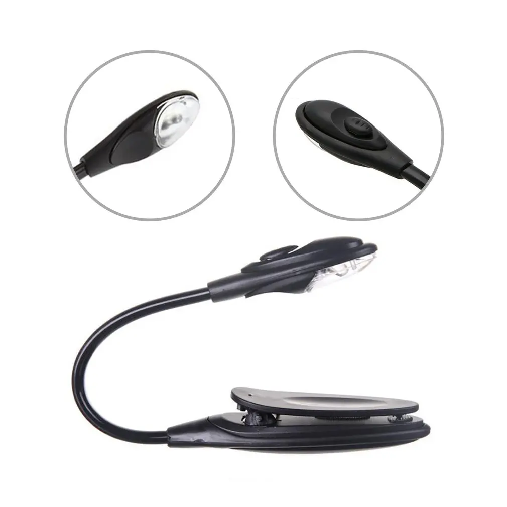 Складная Настольная лампа для чтения гибкий светящийся мини-светильник ноутбука