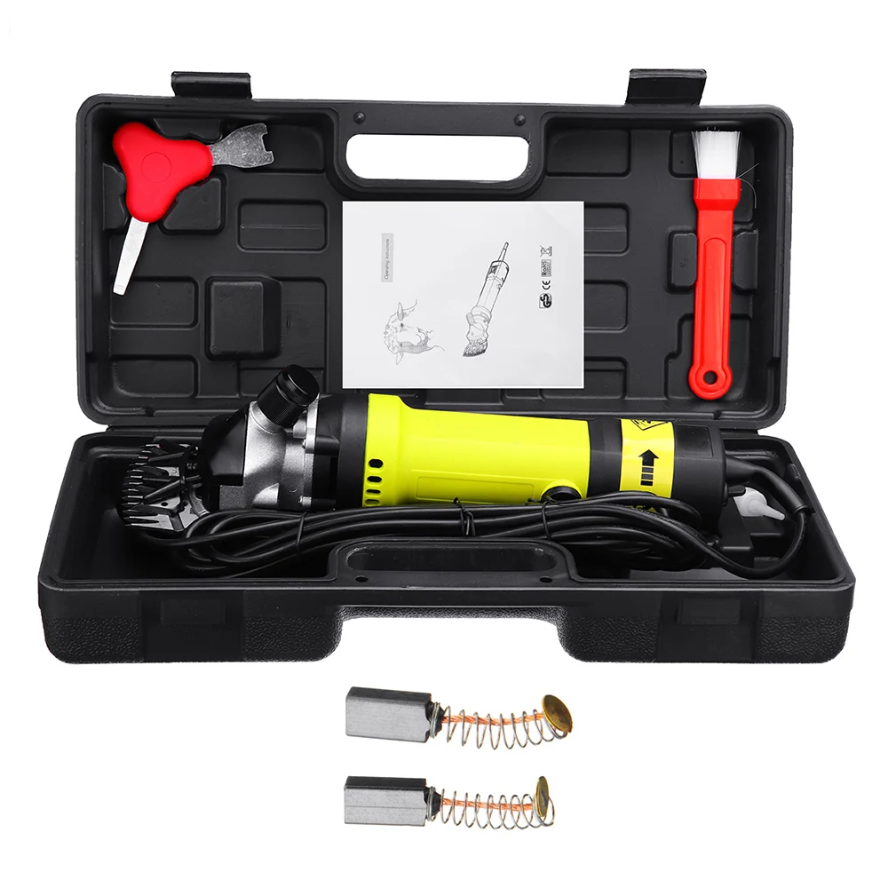 

Drillpro Electric Sheep Goat Shearing Machine Clipper 6 Gears Speed Farm Shears Cutter Wool scissor Animal Trimmer AU/EU/US Plug