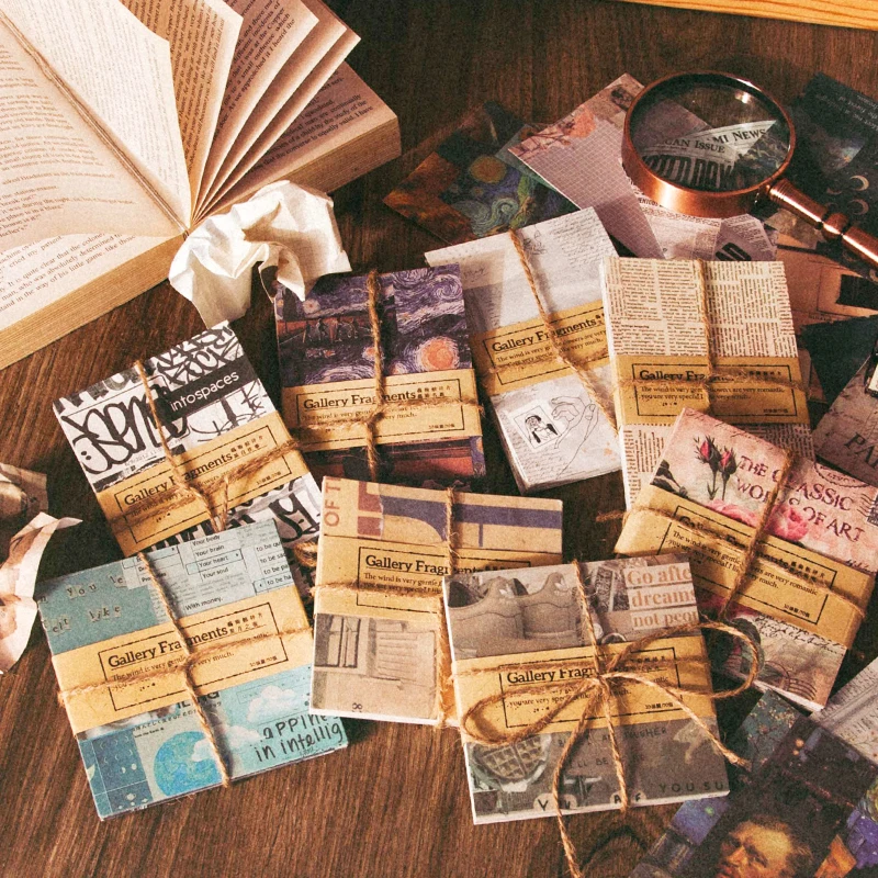 

Yoofun 30pcs/pack Retro Scrapbooking Diary DIY Material Paper Pack Vintage Old Newspaper Decorative Antique Collection Art Craft