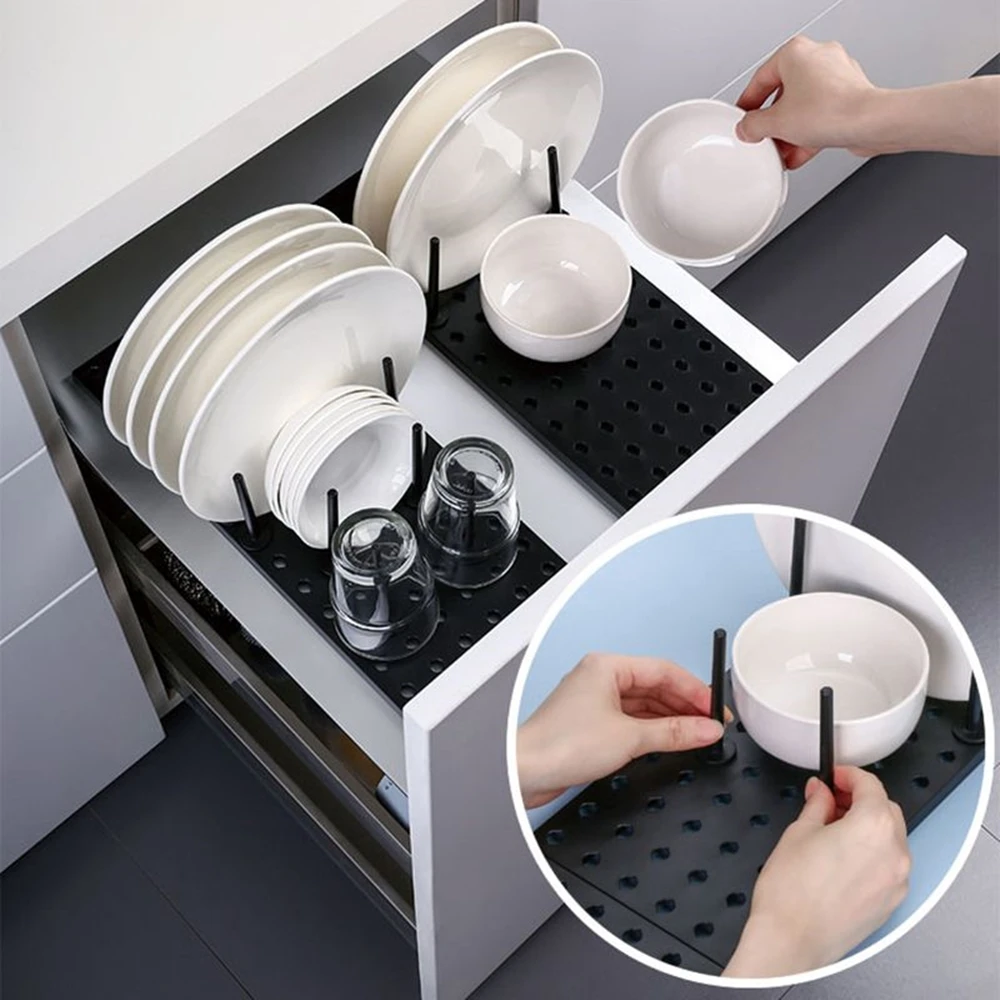 Kitchen dish drain rack retractable storage box drying tray Dropshipping | Дом и сад