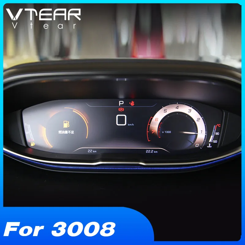 Vtear для peugeot 3008 5008 Приборная панель автомобиля закаленное стекло экран Защитная пленка для украшения интерьера аксессуары ，автотовары，аксессуары для авто