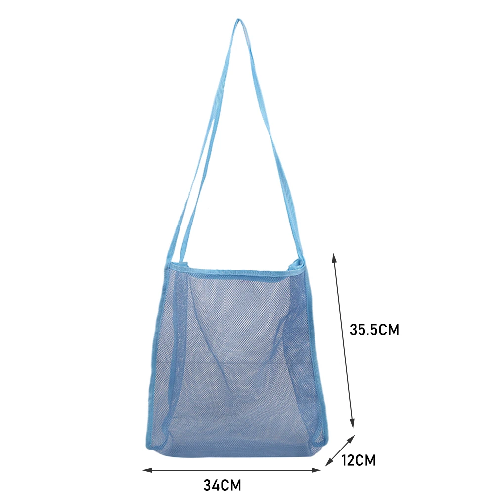 

Women's Shoulder Bag Mesh Totes Summer Beach Clutches Bag Foldable Handbag Fruit Grocery Shopping Bags Fashion Large Capacity