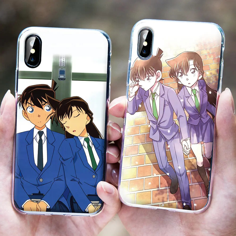 Чехол IER Detective Conan чехол для телефона iphone 11 Pro Мягкий силиконовый s XR XS MAX X 7 8 6 6S Plus 5 5S