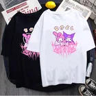 Женская футболка в готическом стиле Харадзюку, зеленая короткая футболка с принтом, круглым вырезом и коротким рукавом, Летний стиль