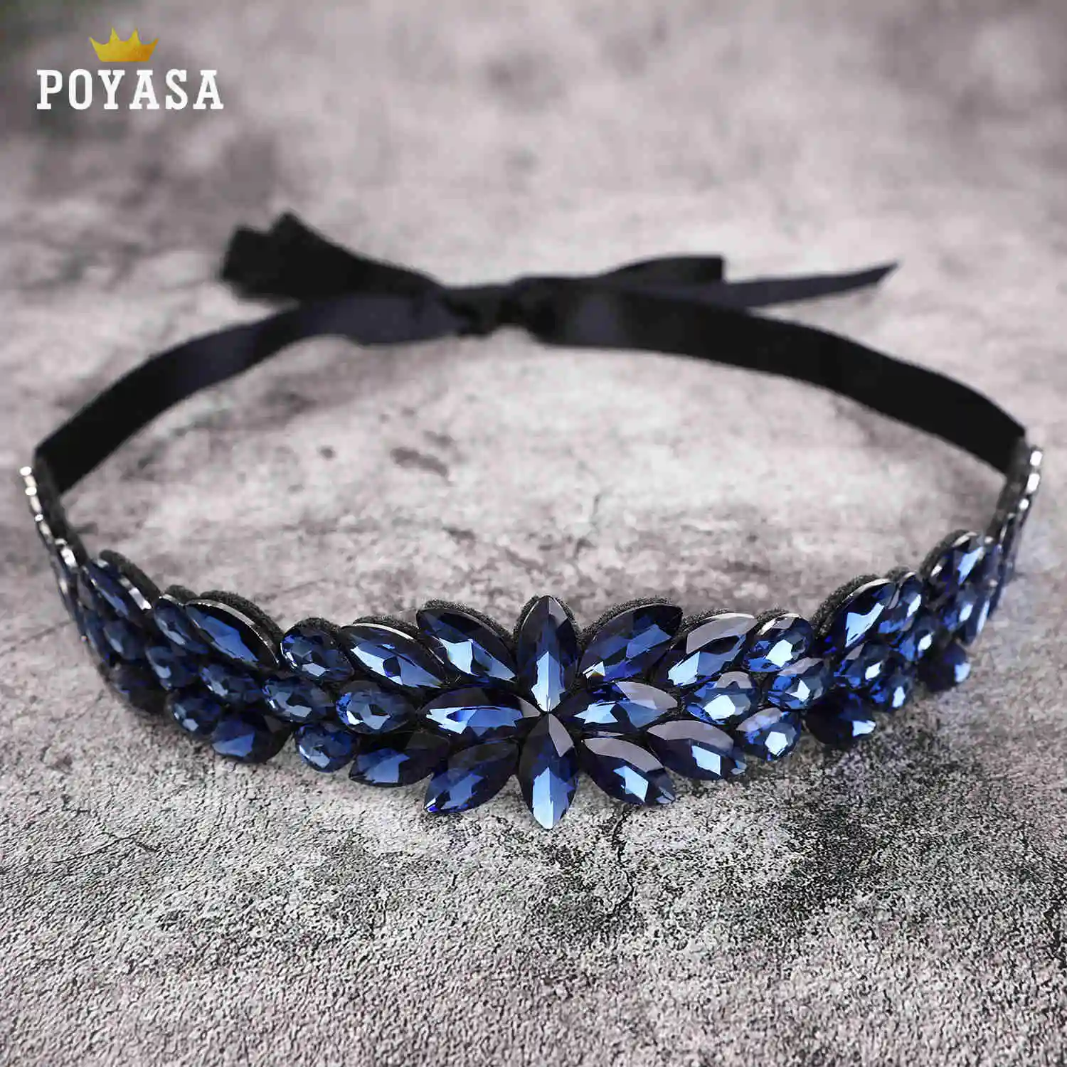 ink blue glass Марокканский шик Caftan Свадьба милый и возраст снижение ремешок для женщин - Окраска металла: ink blue glass