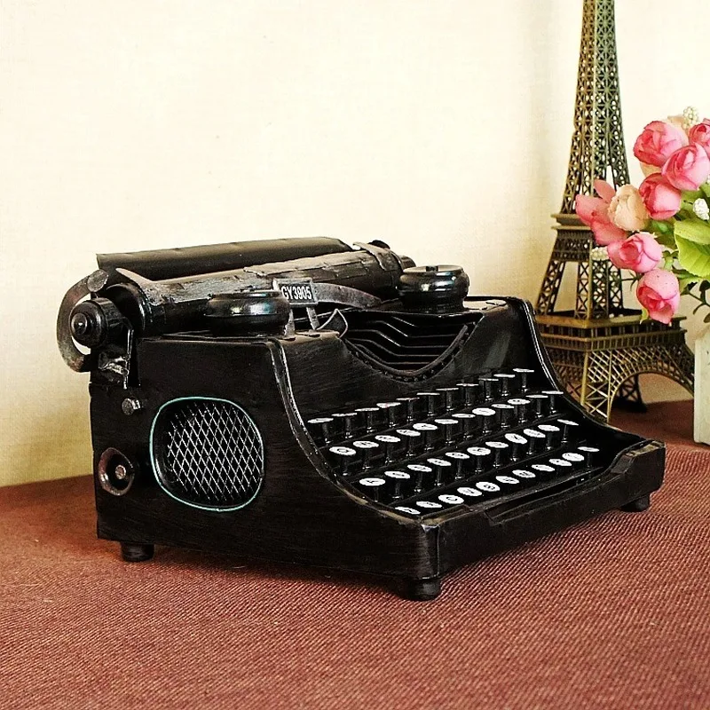 Домашнее антикварное украшение ремесла ретро винтажная пишущая машинка