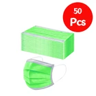 Маска одноразовая 3-слойная для мужчин и женщин, пылезащитная зеленая маска с петлей для ушей, дышащая, для улицы, 1050 шт.