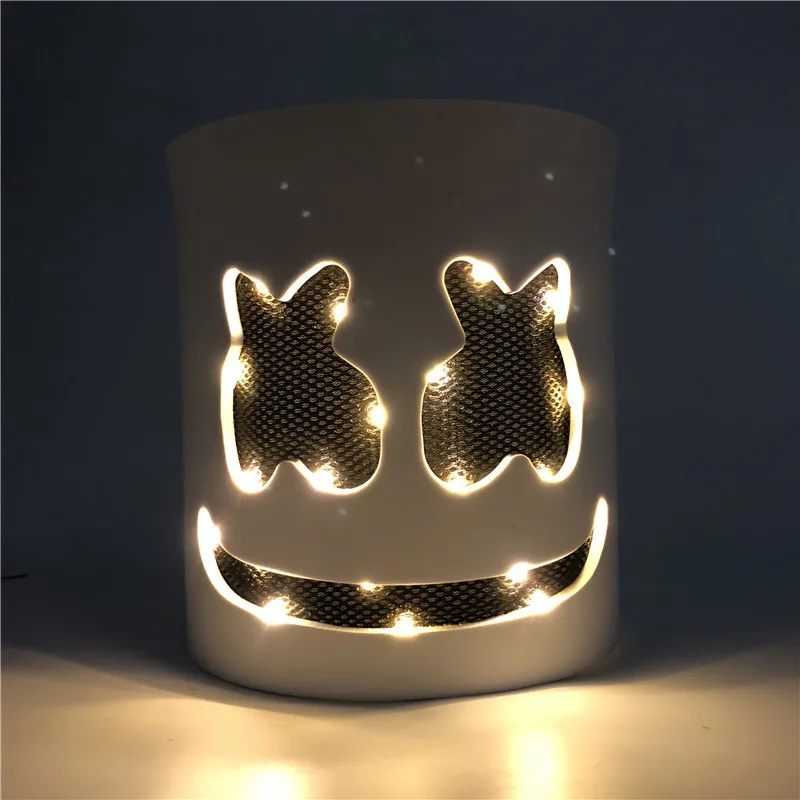 DIY EVA DJ светодиодный светящийся шлем маска косплей реквизит маска для Хэллоуина полное лицо косплей реквизит Хэллоуин вечерние барные маски