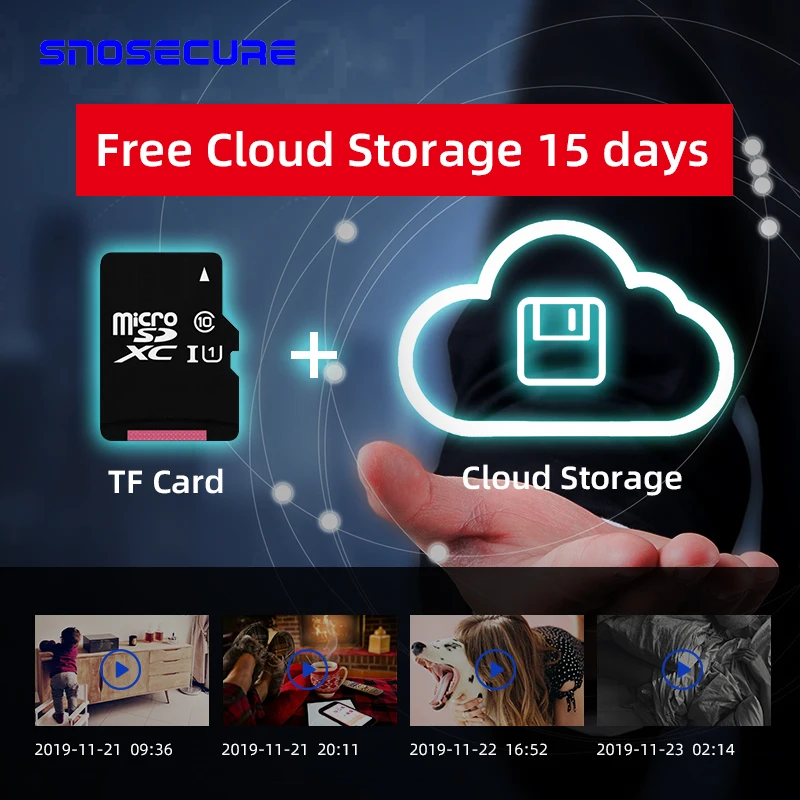 Беспроводная ip-камера SNOSECURE с разрешением 1080P HD, двухсторонняя аудио камера ночного видения, видео монитор с углом обзора 360 градусов, панорамная камера для домашней безопасности, Wi-Fi камера