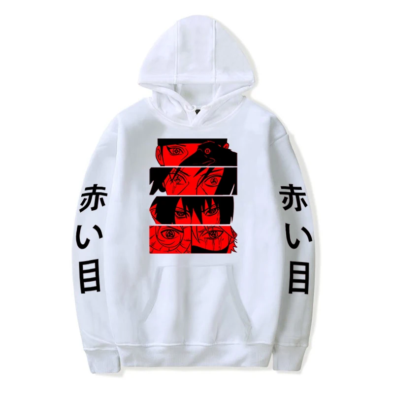 

Толстовка с капюшоном и принтом «красные глаза»