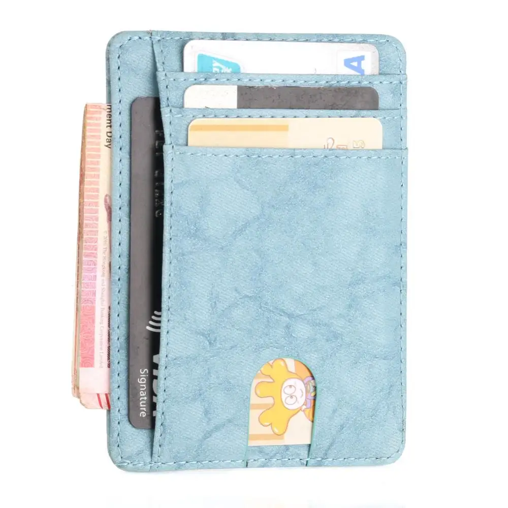 Мужской модный Повседневный тонкий кожаный кошелек мужской держатель для