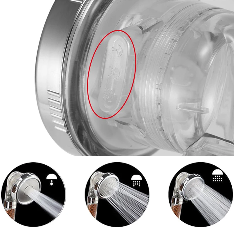 Дропшиппинг SPA Stone Dream Tri Function Handheld Lonic Filter Bead Регулируемая насадка для душа под