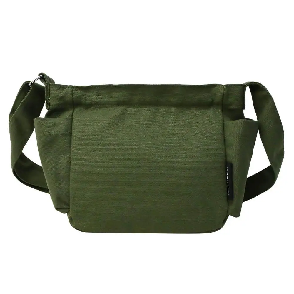 Сумка мессенджер холщовая унисекс многофункциональная простая повседневная