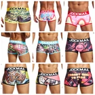 Трусы-боксеры мужские, из спандекса, с рисунком животных