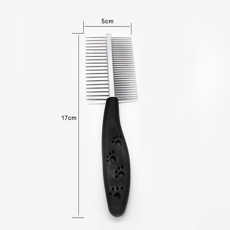 Двухсторонняя расческа для собак щетка удаления волос блошиная Расческа кошек