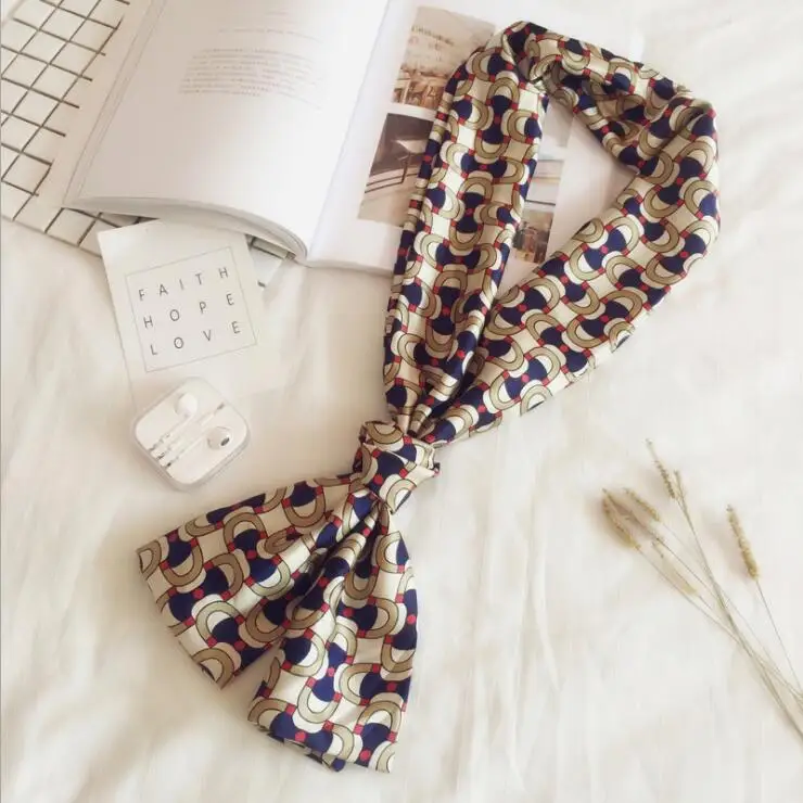 Элегантный женский квадратный шелковый атласный шарф на ощупь Летний Новый