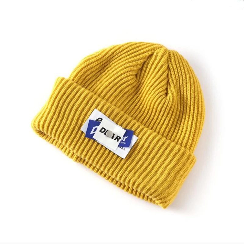 

2021high quality Winter Beanie Hat for Women Men Winter Hat Knitted Autumn Skullies Hat Elasticity Solid Warm ski Bonnet Cap