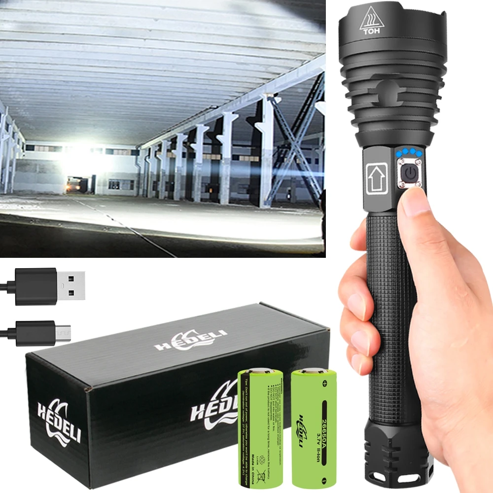 Самый мощный светодиодный фонарик xhp90.2 тактические фонарики cree led xhp70 xhp50 с