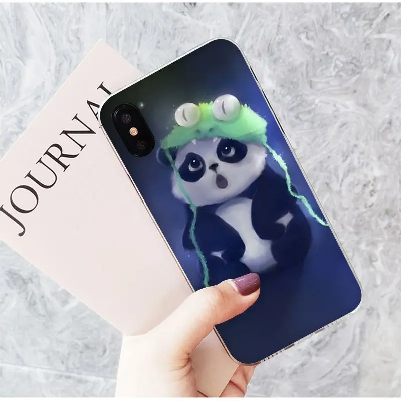 Motirunner Panda Dab on the EM DIY Luxury High-end Phone Case for iPhone 11 pro XS MAX 8 7 6 6S Plus X 5 5S SE XR cover |