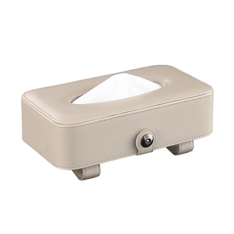 

Car Visor Tissue Holder PU Tissue Holder Car Multifunctional Mask Rack Sunroof Leather Tissue Box Accessories