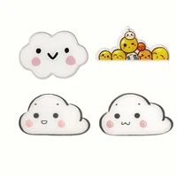 cute cloud vintage pins for women shirt brooch cartoon acrylic jewelry badges hat clothes accessories jewelry gifts wholesale