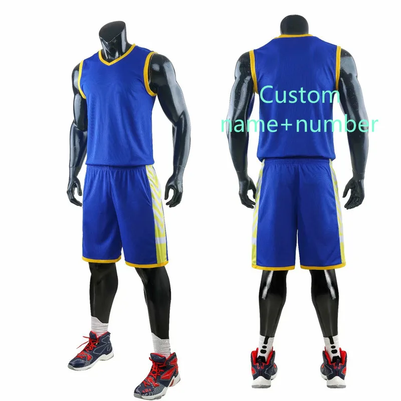 Custom name number Детские баскетбольные комплекты из Джерси, комплекты униформы для мужчин, мальчиков и девочек, спортивная одежда, дышащие Молодежные тренировочные баскетбольные майки, шорты - Цвет: Custom name number