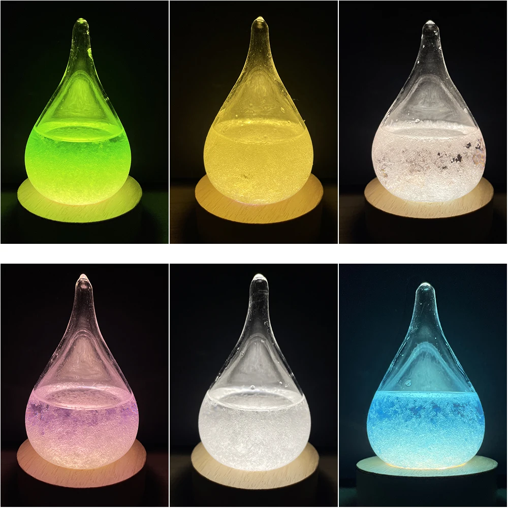 Storm Glass Mini Droplet Weather Predictor Barometer Forecaster Crystal Bottles Birthday Gifts 30ml Home Decor | Дом и сад