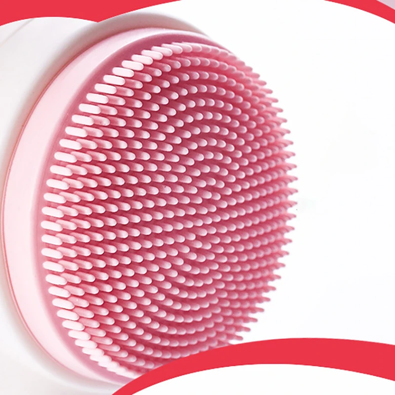 Двухсторонняя силиконовая Очищающая щетка для лица мини Массажная машина