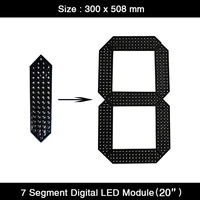 2pcslot 20 inch led digit module 7 seven segment led digital numbers display module for oil price led signs led gas price