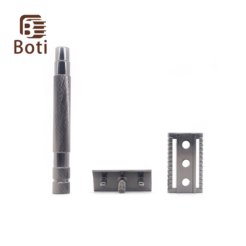

Boti Brush-Double Edge Safety Razor Men's Beard Tool Shaver Gray Color Razor Having Razor Beard Razor