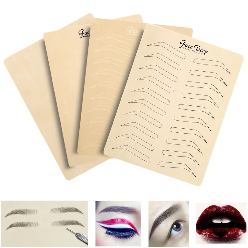 

Новинка, 1 шт., микроблейдинг, латексная тренировочная кожа для бровей, Перманентный макияж для бровей, тренировочная кожа без чернил, товары...