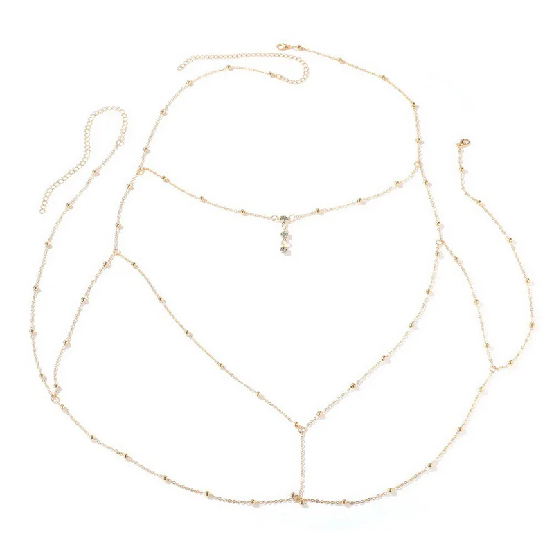 Модные Соблазнительные цепочки Стразы золотого и серебряного цвета цепочка на