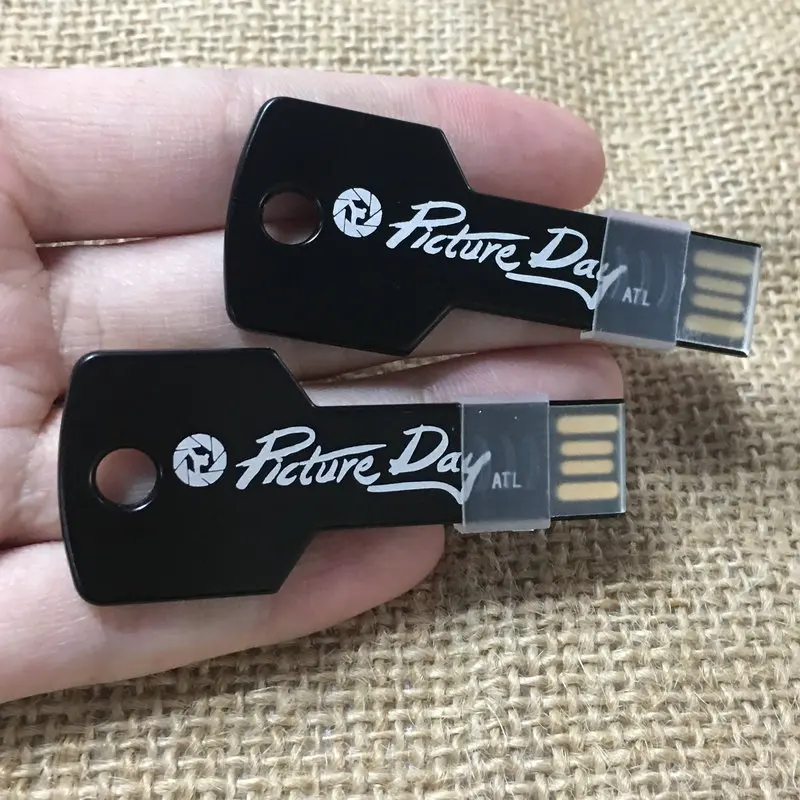 Металлический USB флеш накопитель 64 ГБ 32 16 8 4 Гб 2 0|USB флэш-накопители| |
