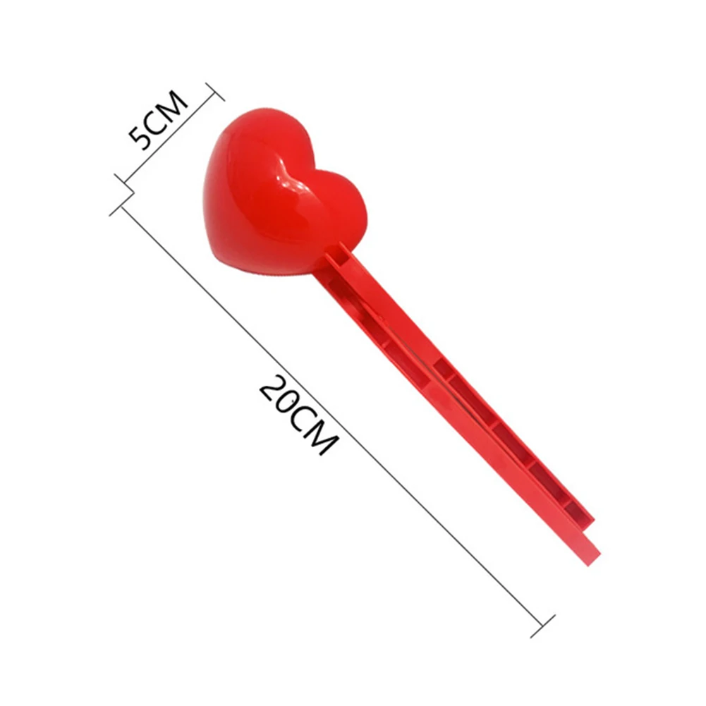 

Toys Sport Creative Snow Snowball Maker Clip Maker Red Love Heart Shaped Snow Sand Mold Tool Winter Kid Valentines Day Gift Game