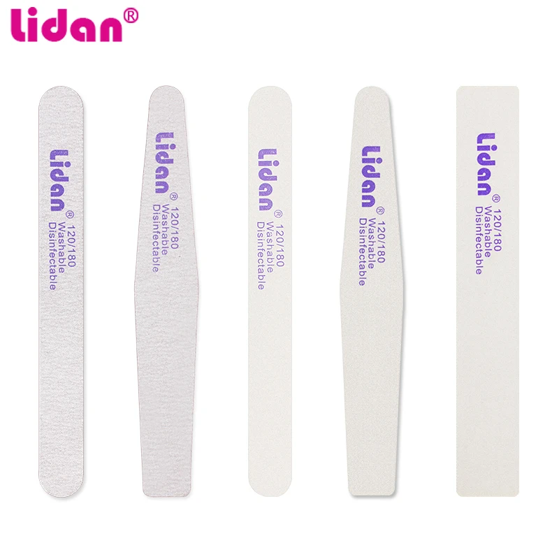 1 шт. белая двусторонняя придание ногтям формы Алмаз пилочка для ногтей 100/180