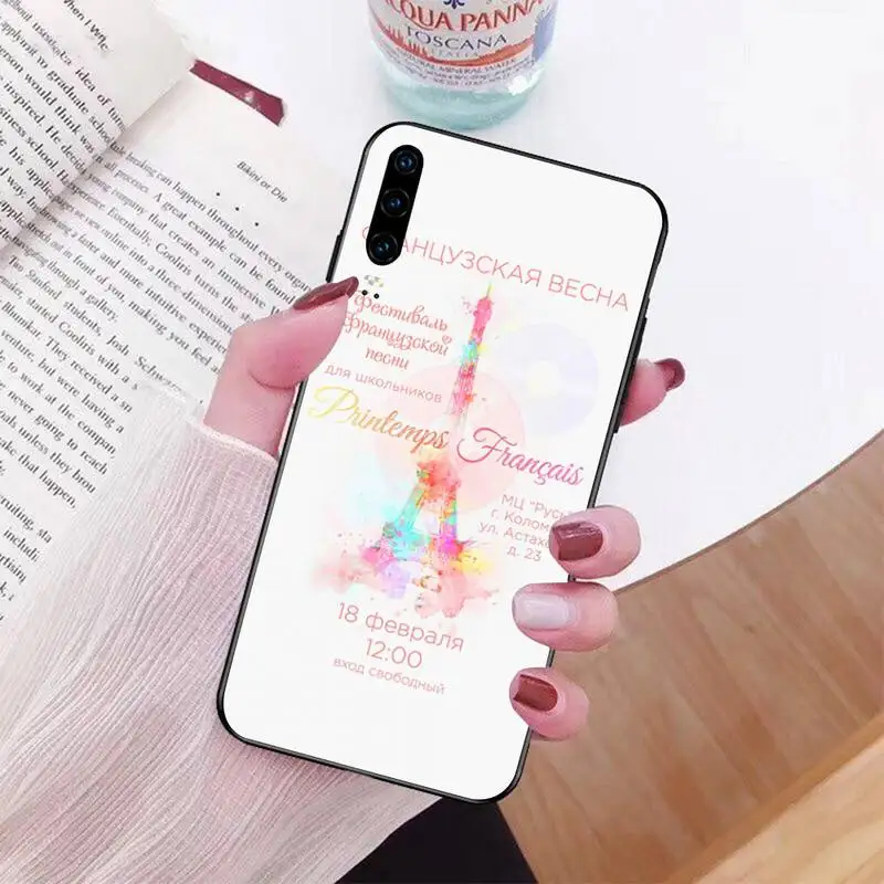 Чехол для телефона CUTEWANAN с изображением Эйфелевой башни в Париже Huawei Honor 20 10 9 8 8x 8c