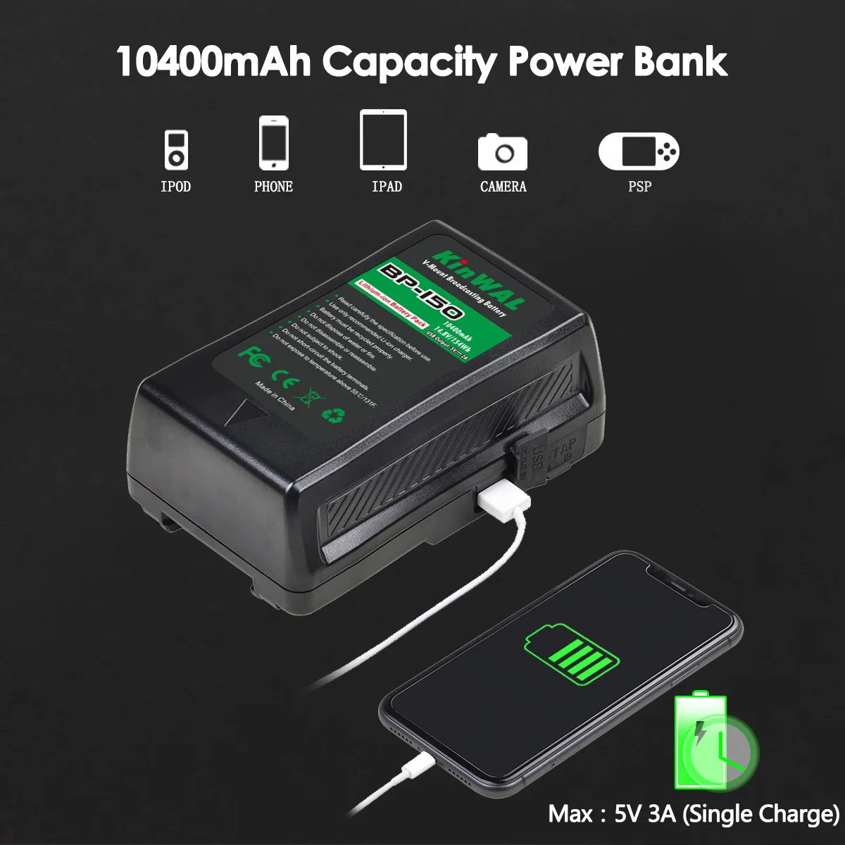BP-95 BP-150 V-Battery V-Lock батарея с зарядным устройством BP95 BP150 для камеры Sony | Электроника