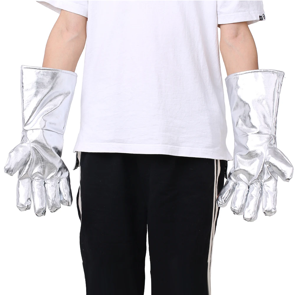 Термостойкие перчатки с алюминиевым покрытием Огнестойкие Рабочие из