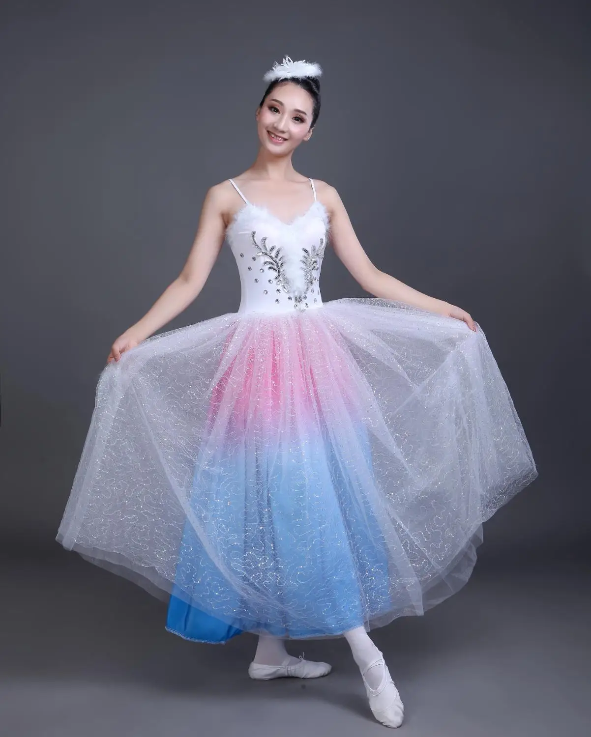 Новинка женское классическое профессиональное длинное балетное лирическое